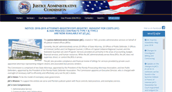 Desktop Screenshot of justiceadmin.org